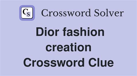 dior perfume Crossword Clue 